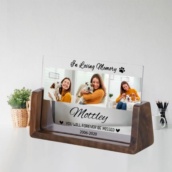 Custom Acrylic Personalized Beloved Pet Memorial Photo Frames