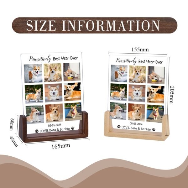 Custom Acrylic Plaque Pet Loss Memorial Pet Photo Frames - Image 5