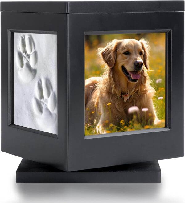 Custom Wooden Pet Cremation Urns with Claw Print