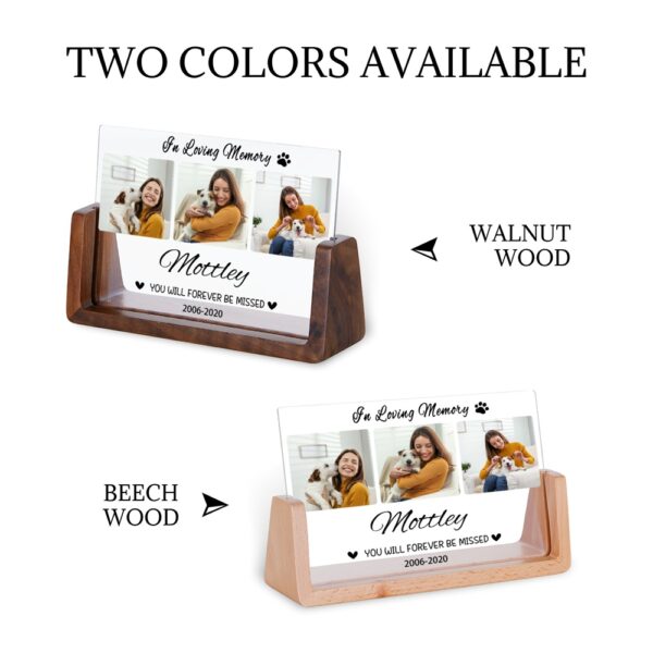 Custom Acrylic Personalized Beloved Pet Memorial Photo Frames - Image 2